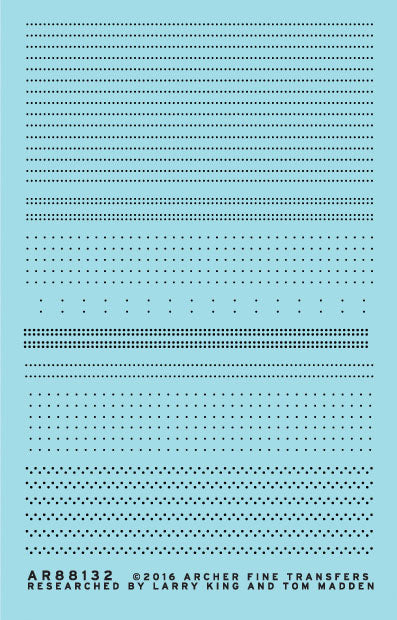 Railroad Decals - 3D Resin Rivets -- Pullman Car Rivet Set Sheet 1