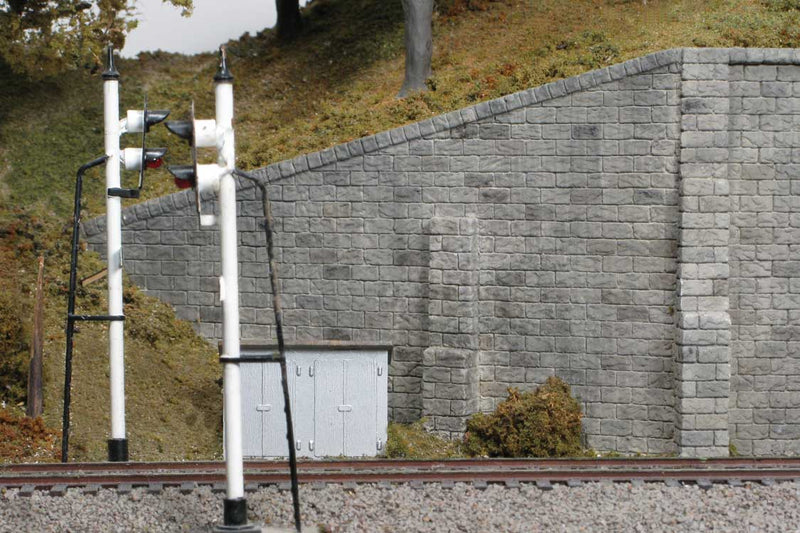 Bridge Abutment Wing Walls -- Cut Stone pkg(2)