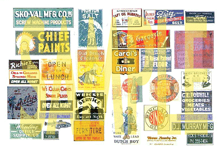 "Faded Glory" Series Weathered Vintage Signs/Posters -- Set #1