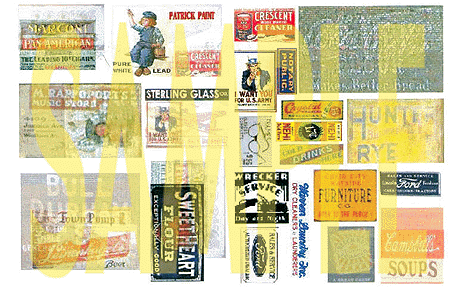 "Faded Glory" Series Weathered Vintage Signs/Posters -- Set #11