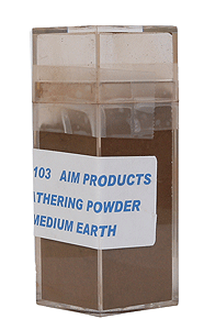 Colored Weathering Powder - Approx. 1oz  28.3g -- Medium Earth-1