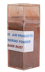 Colored Weathering Powder - Approx. 1oz  28.3g -- Dark Rust-1
