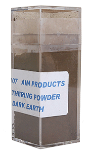 Colored Weathering Powder - Approx. 1oz  28.3g -- Dark Earth-1
