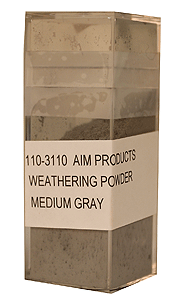 Colored Weathering Powder - Approx. 1oz  28.3g -- Medium Gray-1