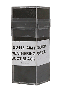 Colored Weathering Powder - Approx. 1oz  28.3g -- Soot Black-1