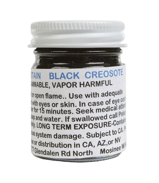 Oil-Based Wood Stain - 1oz  29.6mL -- Black Creosote-1