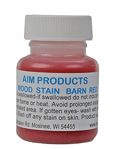 Oil-Based Wood Stain - 1oz  29.6mL -- Barn Red