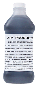 Scenery Solutions (Weathering Liquid; 16 Ounces) -- Grungy Grimy Black
