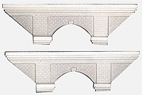 Cut Stone Arch Bridge -- 9 x 3"  22.5 x 7.5cm-1