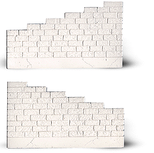 Weathered Wing Walls -- Fits: S, Sn3, On3 & On30