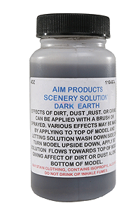 Scenery Solution Wash - 4oz  118mL -- Dark Earth-1