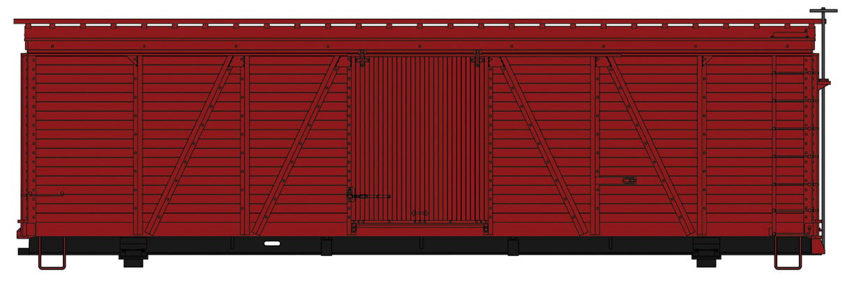 Fowler 36' Wood Boxcar - Kit -- Undecorated
