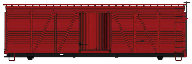 Fowler 36' Wood Boxcar - Kit -- Undecorated