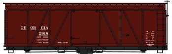 Fowler 36' Wood Boxcar - Kit -- Georgia Railroad 2918 (Boxcar Red)