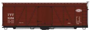 Fowler 36' Wood Boxcar - Kit -- Illinois Terminal 8152 (Boxcar Red)