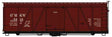 Fowler 36' Wood Boxcar - Kit -- Gulf, Mobile & Northern #5216 (Boxcar Red)