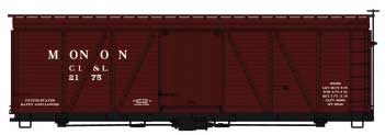 Fowler 36' Wood Boxcar - Kit -- Monon - Chicago, Indianapolis & Louisville #2175 (Boxcar Red)