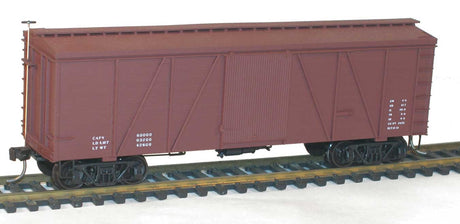 Fowler 36' Wood Boxcar - Kit -- Data Only (mineral red)-1