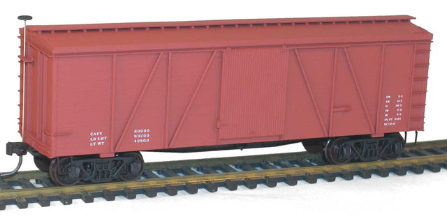 Fowler 36' Wood Boxcar - Kit -- Data Only (oxide)