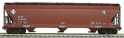 3-Bay Covered Hopper -- Atchison, Topeka & Santa Fe