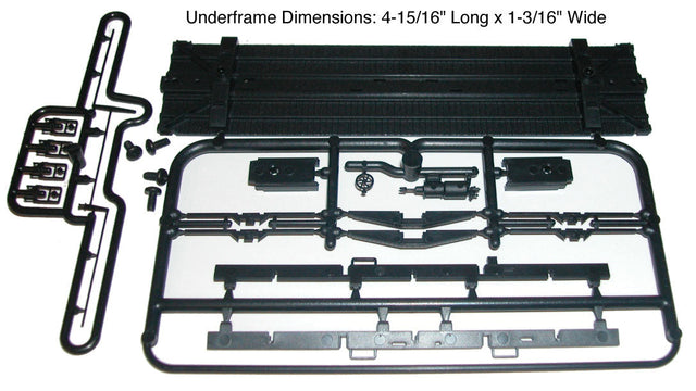 36' Wood Boxcar Straight Underframe Only -- Includes Details