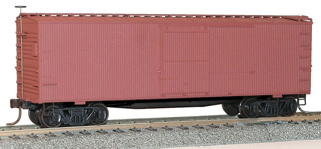 36' Double-Sheathed Wood Boxcar w/Steel Roof, Ends, Straight Underframe - Ki -- Undecorated