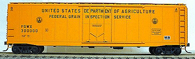 50' Plug-Door Boxcar -- US Dept. of Agriculture Federal Grain Inspection Service