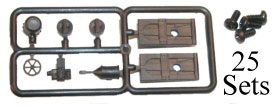 Boxcar Detail Sprues -- pkg(25)