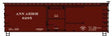 36' Double-Sheathed Wood Boxcar w/Steel Roof, Wood Ends, Fishbelly - Kit -- Ann Arbor 6285 (Boxcar Red)-2