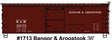 36' Double-Sheathed Wood Boxcar, Steel Roof, Wood Ends, Fishbelly - Kit -- Bangor & Aroostook 60275 (Boxcar Red)