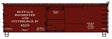 36' Double-Sheathed Wood Boxcar, Steel Roof, Wood Ends, Fishbelly - Kit -- Buffalo, Rochester & Pittsburgh 4529 (Boxcar Red)-2
