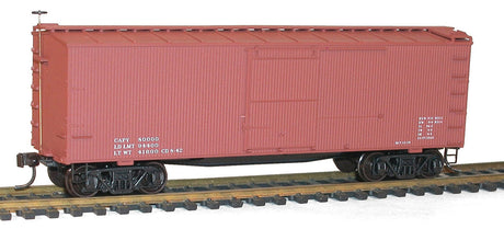 36' Double-Sheathed Wood Boxcar w/Steel Roof, Wood Ends, Fishbelly - Kit -- Data Only (Boxcar Red, 1940s-Style Lettering)