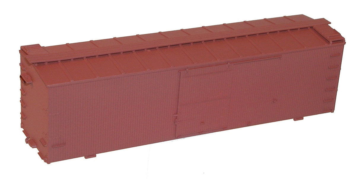 36' Double-Sheathed Wood Boxcar w/Steel Roof, Wood Ends, Straight Underframe -- Undecorated