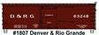 36' Double-Sheathed Wood Boxcar, Steel Roof, Wood Ends, Straight Frame - Kit -- Denver & Rio Grande 63248 (Boxcar Red)