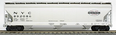 47' ACF 3-Bay Center Flow Covered Hopper -- New York Central