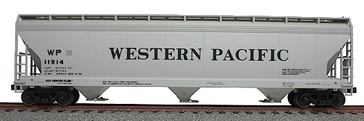 47' ACF 3-Bay Center Flow Covered Hopper - Kit (Plastic) -- Western Pacific