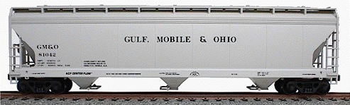 47' ACF 3-Bay Center Flow Covered Hopper - Kit (Plastic) -- Gulf, Mobile & Ohio