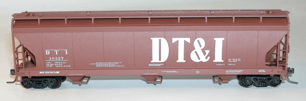 47' ACF 3-Bay Center Flow Covered Hopper - Kit (Plastic) -- Detroit, Toledo & Ironton