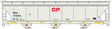 ACF 47' 3-Bay Center-Flow Covered Hopper - Kit -- Canadian Pacific SOO #116956 (gray, red CP, yellow conspicuity marks)