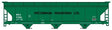 ACF 47' 3-Bay Center-Flow Covered Hopper - Kit -- Incobrasa Industries BRIX #97086 (green, black)