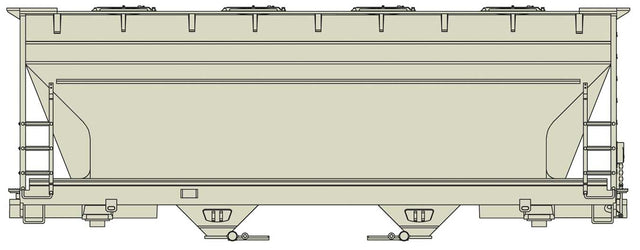 ACF 2-Bay Covered Hopper - Kit -- Undecorated
