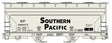 ACF 2-Bay Covered Hopper - Kit -- Southern Pacific (gray, black; Large, Sans Serif Lettering)