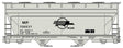 ACF 2-Bay Covered Hopper - Kit -- Missouri Pacific #706937 (gray, black; Screaming Eagle Logo)