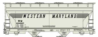 ACF 2-Bay Covered Hopper - Kit -- Western Maryland #604987 (gray, Speed Lettering)