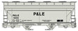 ACF 2-Bay Covered Hopper - Kit -- Pittsburgh & Lake Erie #1803 (gray, black)