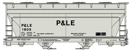 ACF 2-Bay Covered Hopper - Kit -- Pittsburgh & Lake Erie #1803 (gray, black)