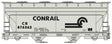 ACF 2-Bay Covered Hopper - Kit -- Conrail #876362 (gray, black)