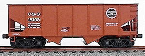 USRA 55-Ton 2-Bay Coal Hopper - Original Builders' Lettering Schemes - Kit -- Colorado & Southern (oxide)