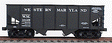 USRA 55-Ton 2-Bay Coal Hopper - Original Builders' Lettering Schemes - Kit -- Western Maryland (black)