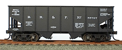 USRA 55-Ton 2-Bay Coal Hopper - Original Builders' Lettering Schemes - Kit -- Buffalo, Rochester & Pittsburgh